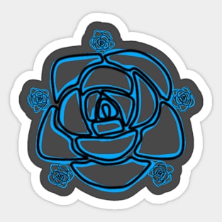 Big blue flower Sticker